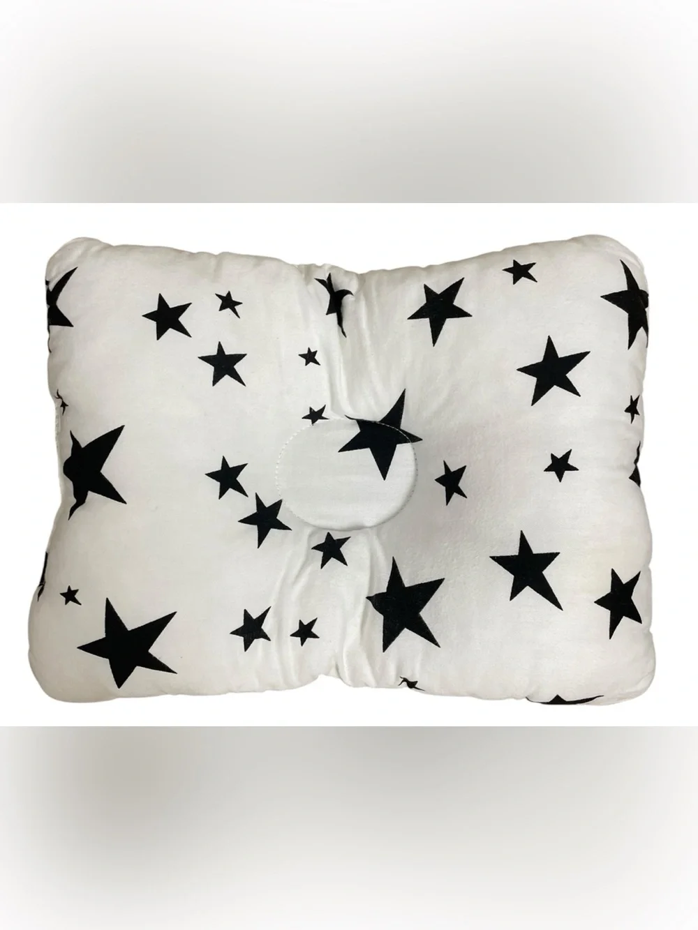 Baby Head Shaping Pillow Infant Newborn Anti Flat Head Pillow White Stars